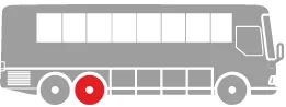 ZDRM supported axle position